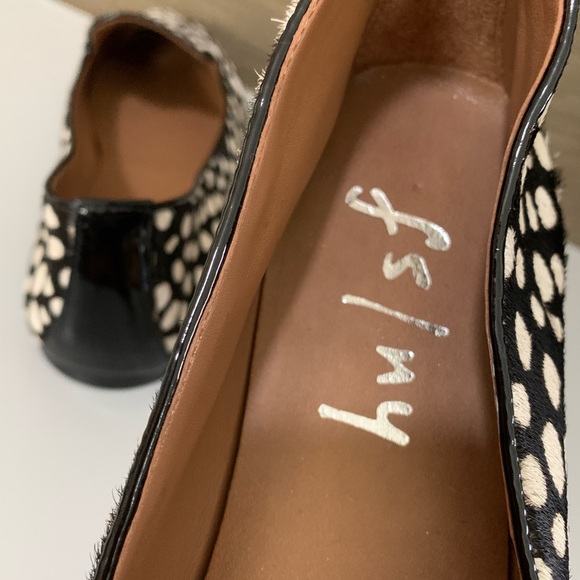 FS/NY French Sole New York Cowhide Flats Size 8, like new loafers animal print - Picture 6 of 8